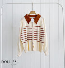 MELKIA KNIT TOP / ATASAN KNIT STRIPES MIX SILK