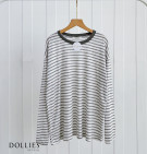 MESSA STRIPES TOP / ATASAN BLOUSE KAOS SALUR BASIC