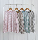 MESSA STRIPES TOP / ATASAN BLOUSE KAOS SALUR BASIC