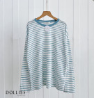 MESSA STRIPES TOP / ATASAN BLOUSE KAOS SALUR BASIC