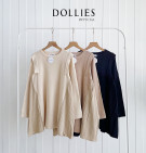 MEYLA BLOUSE / BLOUSE KNIT MIX KATUN PLEATS