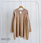 MEYLA BLOUSE / BLOUSE KNIT MIX KATUN PLEATS