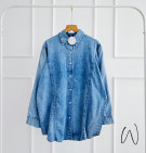 MIA DENIM SHIRT / ATASAN DENIM OVERSIZE