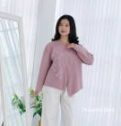 MINOSA BLOUSE / BLOUSE WANITA RUFFLE ORGANZA