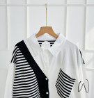 MINZY SHIRT / KEMEJA BASIC MOTIF GARIS