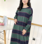 MIYUNA LONG DRESS / SRESS KAOS STRIPES BASIC