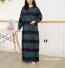 MIYUNA LONG DRESS / SRESS KAOS STRIPES BASIC