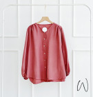 MIZEA BATWING TOP / ATASAN BASIC LENGAN BALON