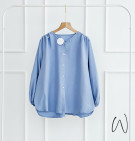 MIZEA BATWING TOP / ATASAN BASIC LENGAN BALON