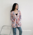 MOANA KNIT OUTER / CARDIGAN MOTIF BUNGA IMPORT