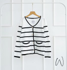 NACILA KNIT OUTER / CARDIGAN STRIPES