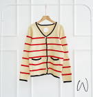 NACILA KNIT OUTER / CARDIGAN STRIPES