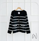 NACILA KNIT OUTER / CARDIGAN STRIPES