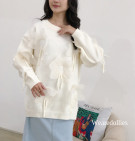 ARDELLA KNIT SWEATER / SWEATER RAJUT PREMIUM MIX BUNGA ORGANZA