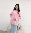 ARDELLA KNIT SWEATER / SWEATER RAJUT PREMIUM MIX BUNGA ORGANZA