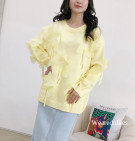 ARDELLA KNIT SWEATER / SWEATER RAJUT PREMIUM MIX BUNGA ORGANZA