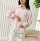 NAMIRA SHIRT / KEMEJA POLOS WANITA