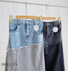 NIMITA SKIRT / ROK DENIM MIX KAOS IMPORT