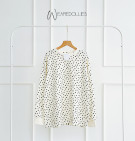 POLKA CREAM BLOUSE / BLOUSE MOTIF POLKADOT