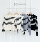 PRAYA KNIT TOP / KNIT STRIPES