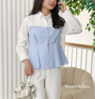 PUFFY SHIRT / ATASAN WANITA KEMEJA KATUN