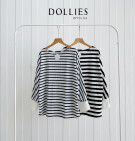 QIRAYA BLOUSE / KAOS STRIPES BASIC