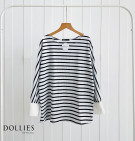 QIRAYA BLOUSE / KAOS STRIPES BASIC