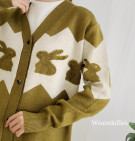 RABBIT KNIT CARDY / CARDIGAN KNIT IMPORT