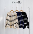 RAFELA KNIT BLOUSE / ATASAN KNIT SALUR PREMIUM