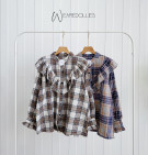 RAVELA FLANEL TOP / KEMEJA FLANEL RUFFLE