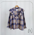 RAVELA FLANEL TOP / KEMEJA FLANEL RUFFLE