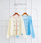 REINA KNIT OUTER / CARDIGAN MOTIF BUNGA