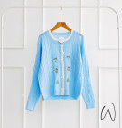 REINA KNIT OUTER / CARDIGAN MOTIF BUNGA