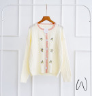 REINA KNIT OUTER / CARDIGAN MOTIF BUNGA