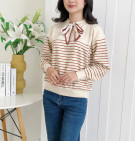 SAGE STRIPES TOP / ATASAN KNIT TALI PITA