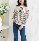 SAGE STRIPES TOP / ATASAN KNIT TALI PITA