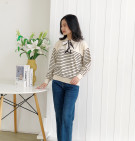 SAGE STRIPES TOP / ATASAN KNIT TALI PITA