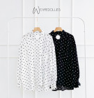 SARA POLKA TOP / KEMEJA POLKA OVERSIZE