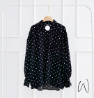 SARA POLKA TOP / KEMEJA POLKA OVERSIZE