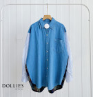 SERLA SHIRT / KEMEJA DEMIM MIX KATUN FLANEL