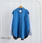 SERLA SHIRT / KEMEJA DEMIM MIX KATUN FLANEL