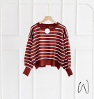 SKARLA STRIPES TOP / ATASAN KNIT IMPORT