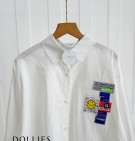 SMILE WHITE SHIRT / KEMEJA PURIH OVERSIZE