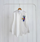 SMILE WHITE SHIRT / KEMEJA PURIH OVERSIZE