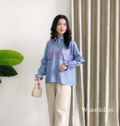 SONIA SHIRT / KEMEJA STRIPES BASIC