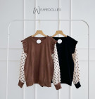 SOYYA BLOUSE / ATASAN BLOUSE LENGAN POLKADOT