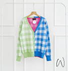 SQUARE KNIT OUTER / CARDIGAN MOTIF