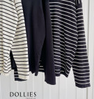 STRIPES BELIA TOP / ATASAN KNIT SRIPES HOODIE