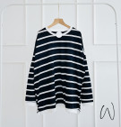 STRIPES LOVE BLOUSE / ATASAN BLOUSE SALUR OVERSIZE