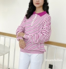 STRIPES RABITA TOP / ATASAN KNIT MOTIF STRIPES